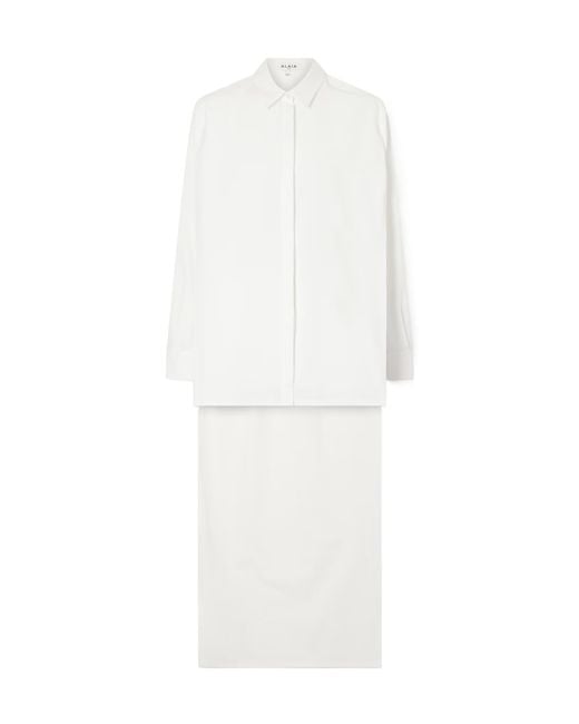Alaïa White Alaïa Asymmetric Longline Shirt