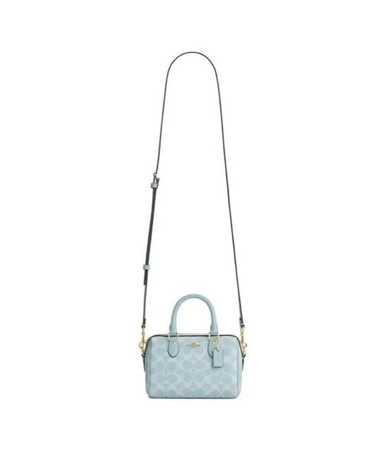 COACH Blue Double-Handled Shoulder Bag