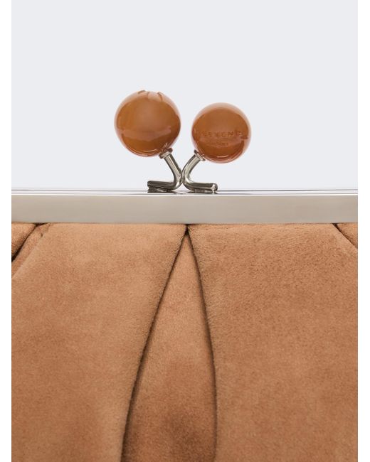 Weekend by Maxmara Natural Small Suede Pasticcino Bag