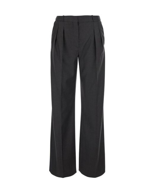 Loulou de Saison Black Sbiru High-Waist Straight Pants