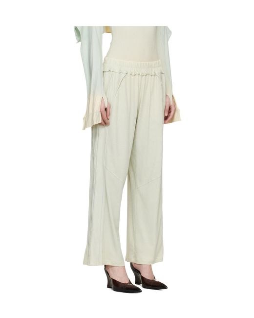 KNWLS Natural Bellona Relaxed Wide-Leg Pants