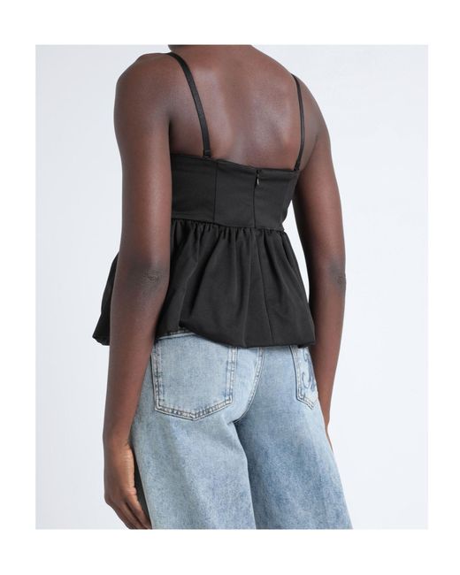 MAX&Co. Black Deep V Neck Strap