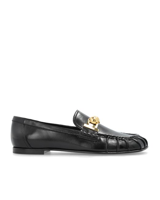 Chloé Black Square Head Loafer Shoes