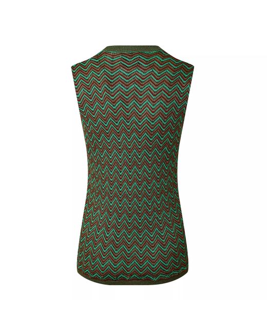 Missoni Green Zag Tank Top