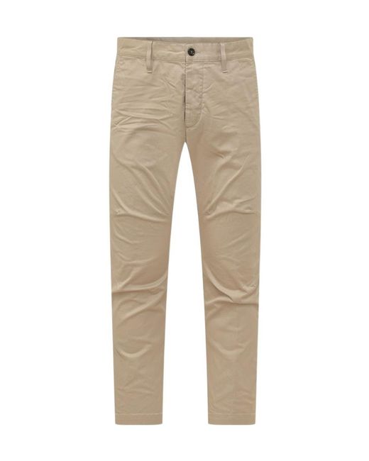 DSquared² Natural Straight Leg Pants for men