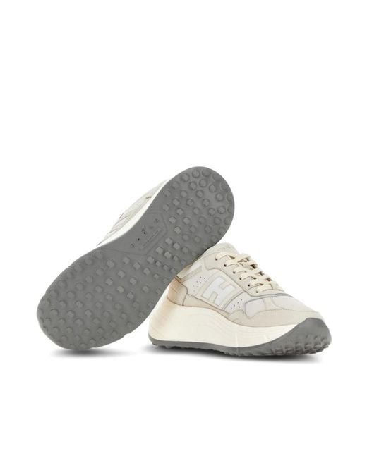 Hogan White H669 Leather Sneakers