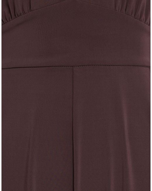 Max Mara Purple Solid Color Sleeveless Bodysuit