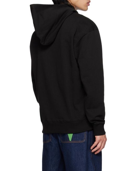 KENZO Black Boke Flower Zipped Hoodie for men
