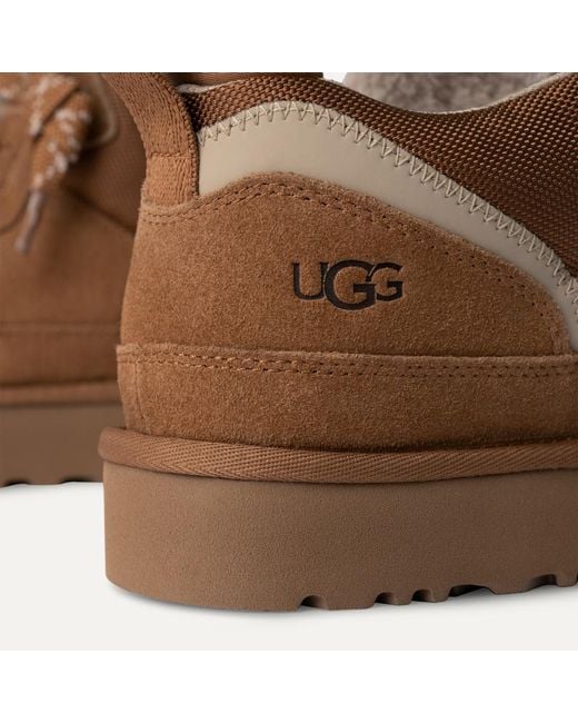 Ugg Brown Lowmel Lace-Up Sneakers for men