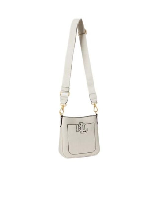 Ralph Lauren White Logo Shoulder Bag