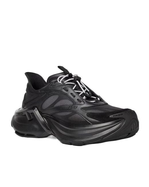 Fendi Black F-Light Chunky Running Shoes