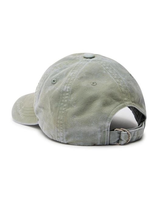 Acne Gray Logo-Embroidered Cotton Cap