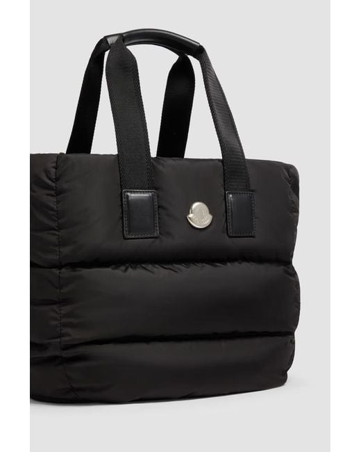 Moncler Black Logo Patch Padded Tote Bag