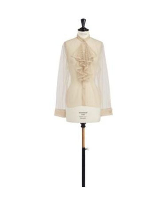 Dior White Tulle Top