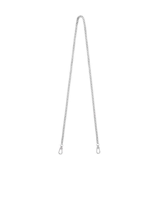 Longchamp White Chain Shoulder Strap