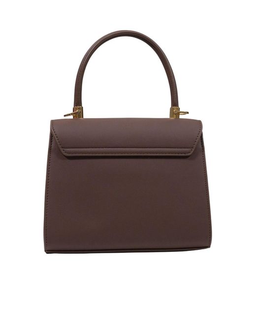 Moschino Brown Top-Handle Shoulder Bag