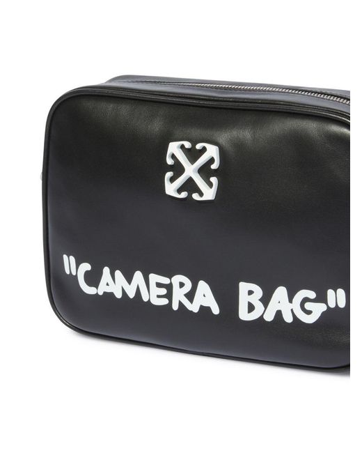 Off-White c/o Virgil Abloh Black Jitney Quote Camera Bag for men