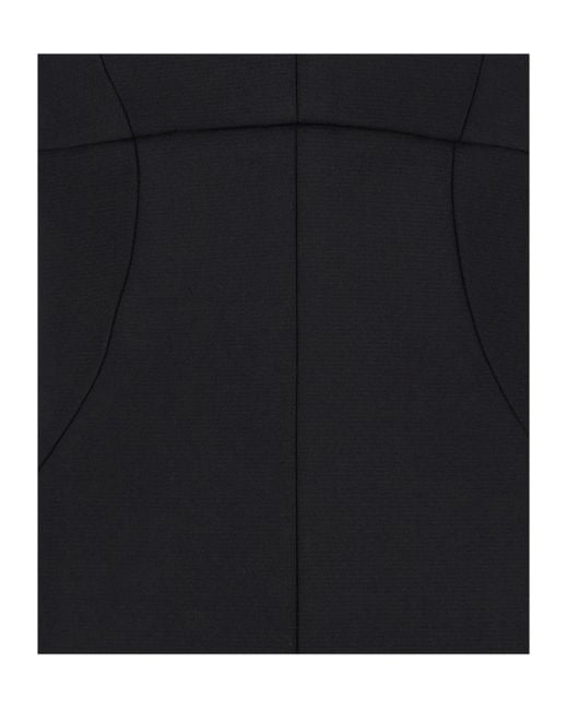 Philosophy Di Lorenzo Serafini Black Elegant Off-Shoulder Sheath Dress With Sweetheart Neckline