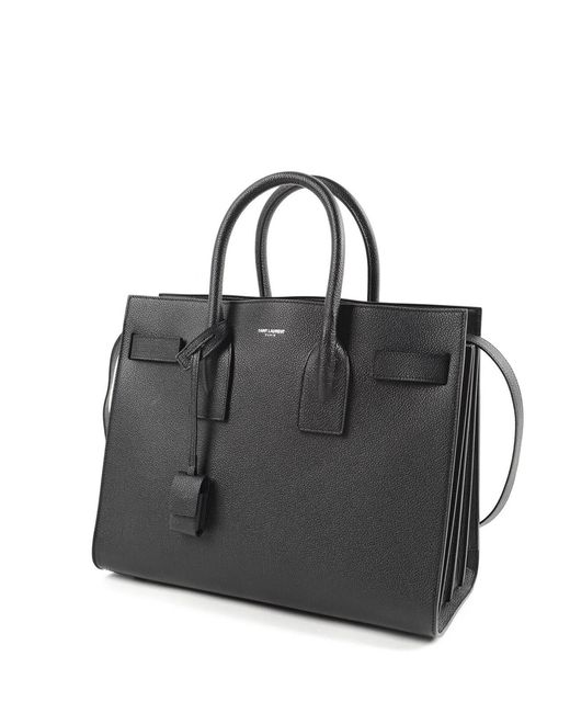 Saint Laurent Black Small Sac De Jour Tote Bag