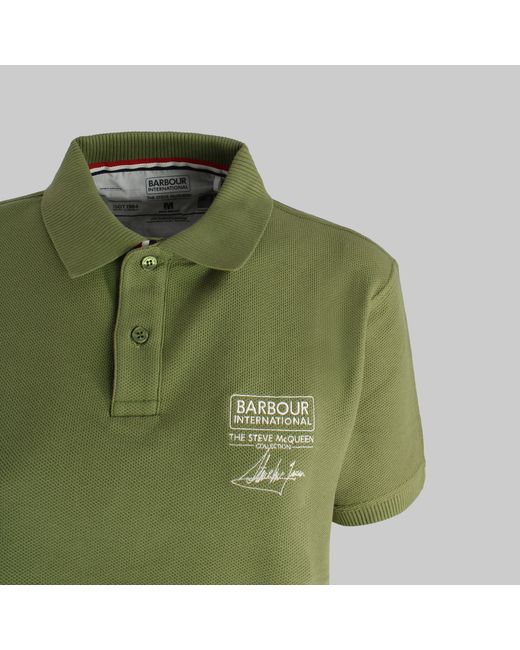 Barbour Green B.Intl Steve Mcqueen Polo Shirt for men
