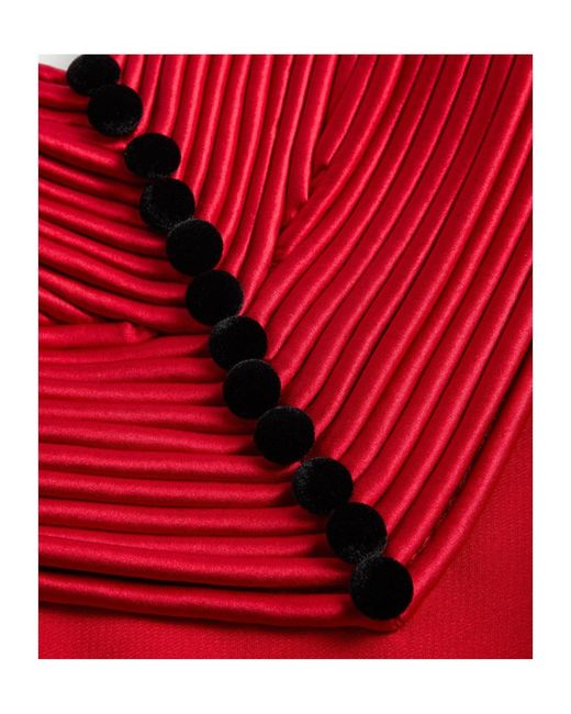 Valentino Embroidered Heart Strapless Mini Dress