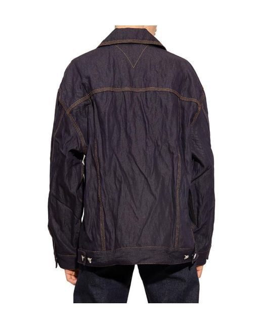 Bottega Veneta Blue Buttoned Denim Jacket for men