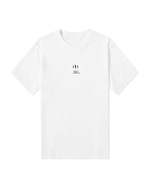 Neil Barrett White T-Shirt With Round Neck And Short Sleeves for men