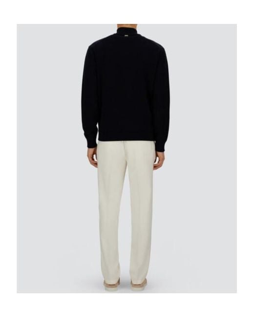 Herno Blue Resort Knit Cardigan for men