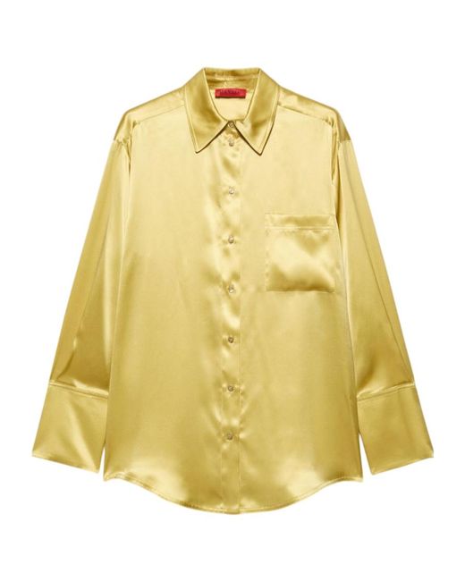 MAX&Co. Yellow Long-Sleeved Shirt
