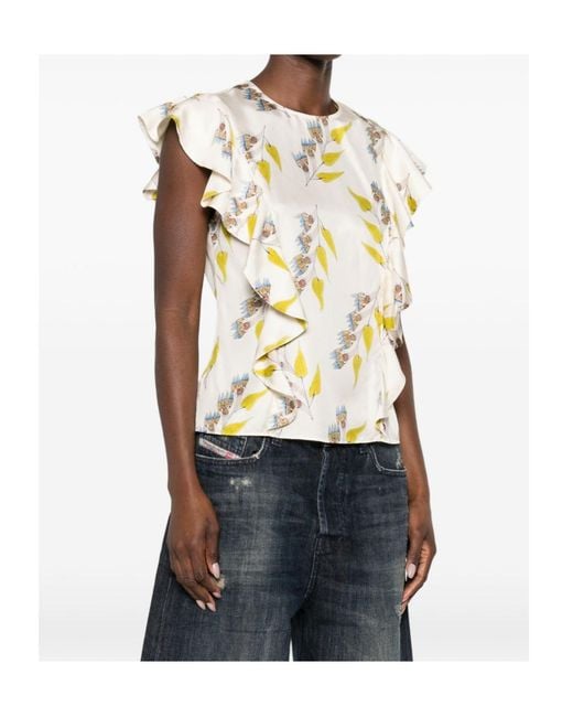Ulla Johnson Metallic Botanical Top