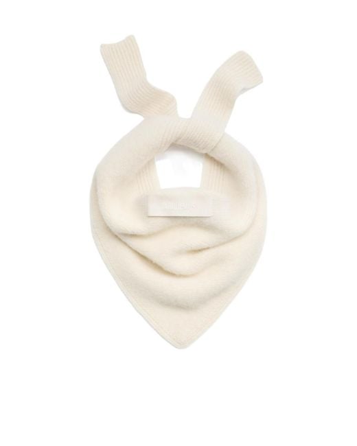 Jacquemus White The Gros Grain Shawl for men