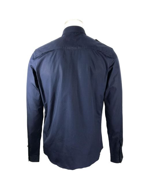 Gucci Blue Long-Sleeved Shirt for men