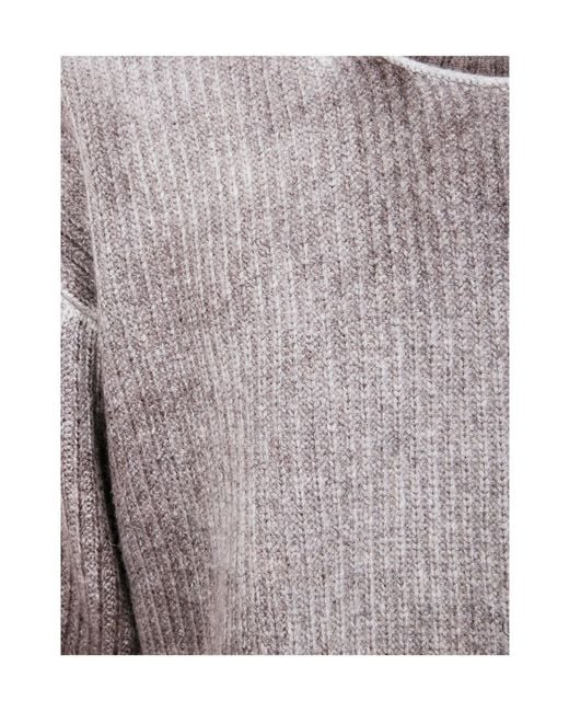 Represent Brown Distressed Crewneck Jumper for men