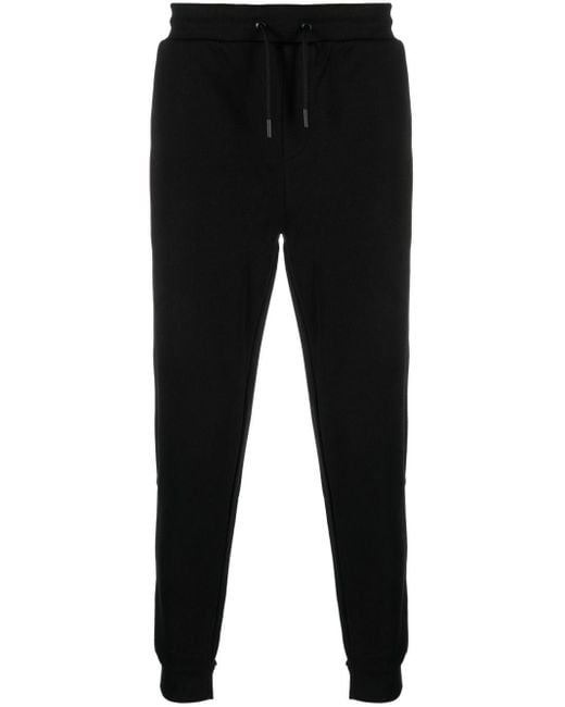 Karl Lagerfeld Black Drawstring Sweatpants for men