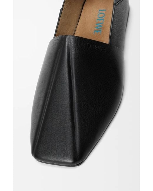 Loewe Black Square-Toe Casual Shoes for men