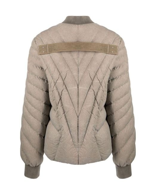 Moncler Brown Radiance Flight Padded Bomber Jacket for men