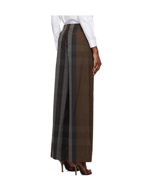 Burberry Brown Closure With Zip Pants