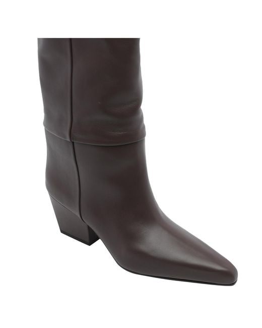 Paris Texas Brown Jane Pointed-Toe Boots