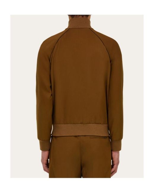 Ferragamo Brown Sports Blouson for men