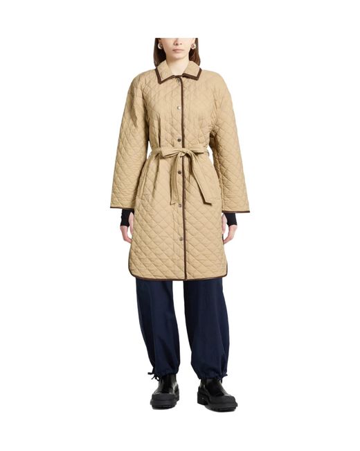 Rag & Bone Natural Lightweight Padded Long-Sleeve Coat