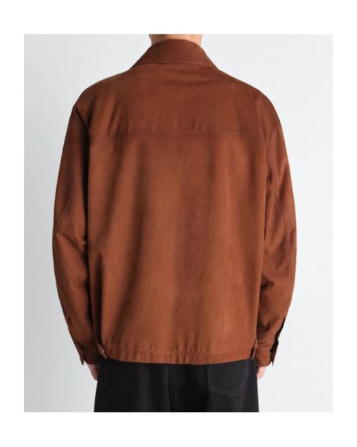 Lemaire Brown Patch-Pocket Jacket for men