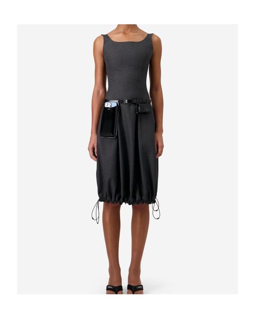 Coperni Black Tailored Balloon Dress