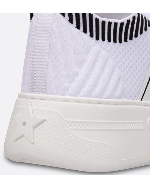 Dior White Star Platform Sneaker