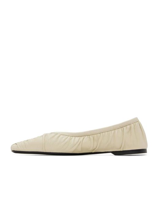 Totême Natural Totême Gathered Ballerina Flats