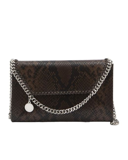 Stella McCartney Black Embossed Chain Wallet
