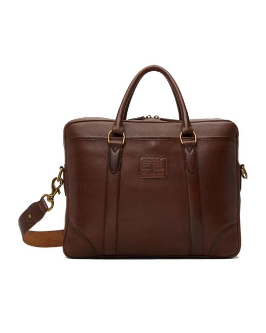 Polo Ralph Lauren Brown Heritage Leather Briefcase for men