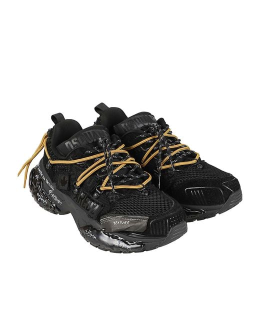 DSquared² Black Faster Sneakers for men