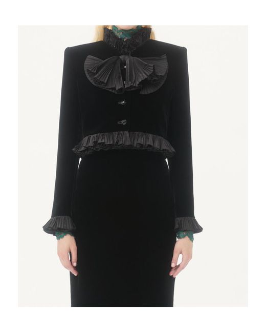 Valentino Black Cropped Jacket