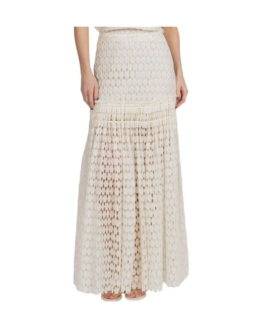 Ulla Johnson White Hollow-Out Dress