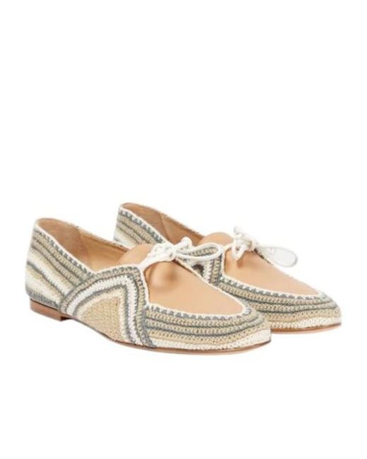 Gabriela Hearst White Hays Crochet Moccasins